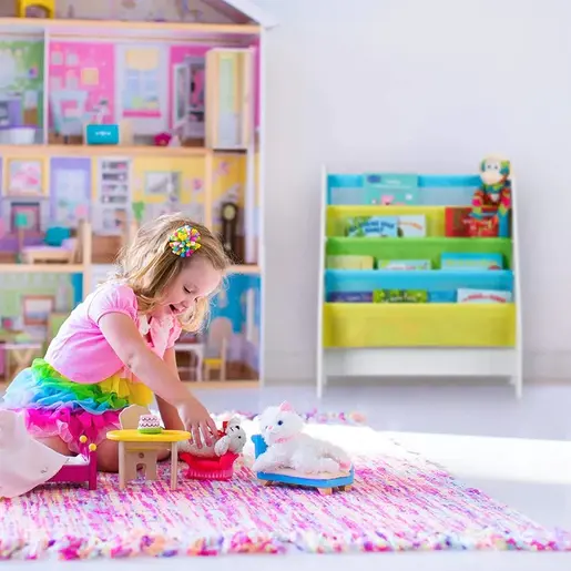 KINDER HOME Polica za knjige i igračke šarena JVTR-3181