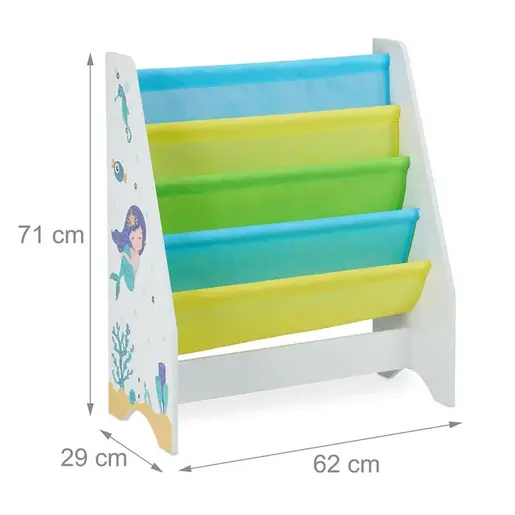KINDER HOME Polica za knjige i igračke šarena JVTR-3181