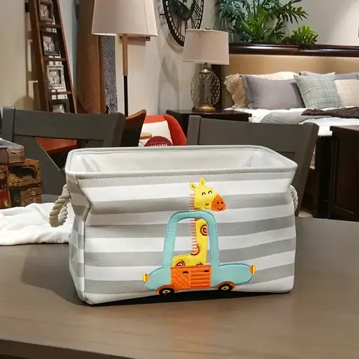 KINDER HOME Kutija za odlaganje igračaka i odjeće siva GH-KK02