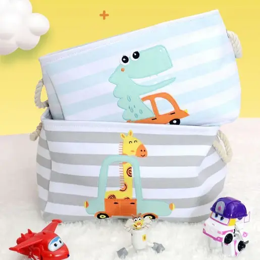 KINDER HOME Kutija za odlaganje igračaka i odjeće siva GH-KK02