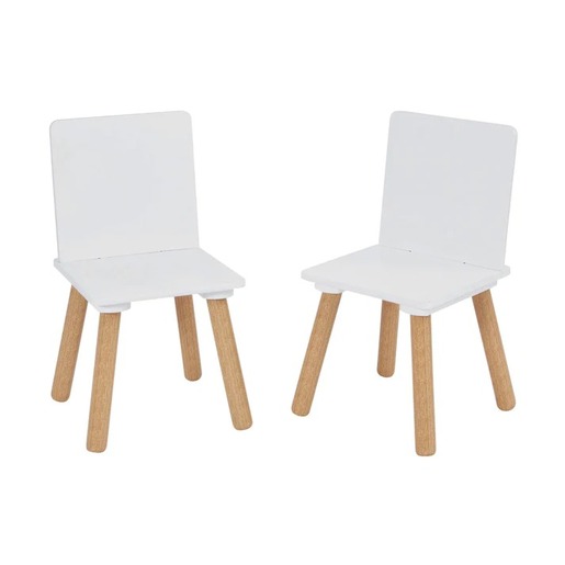 KINDER HOME dječji stol sa 2 stolice bijeli TF-6163