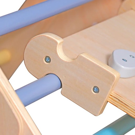 KINDER HOME Pikler trougao 2 u 1 drvena penjalica i tobogan V01F021