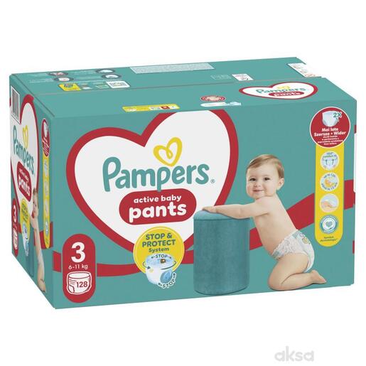 Pampers Pants pelene-gaćice Mega Box Midi vel. 3 (6-11kg) 128 kom