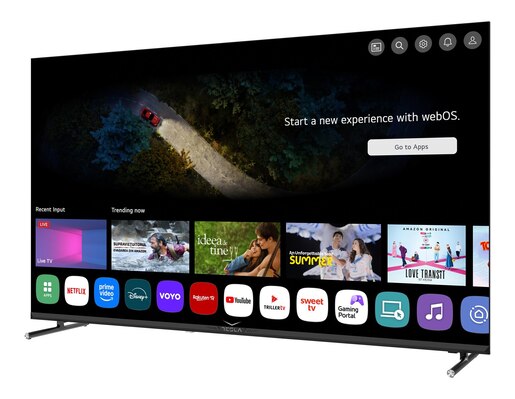 TESLA LED televizor 50E655BUW, 4K Ultra HD, Smart TV, WebOS, ThinQ AI, Dolby Audio, Magic Remote, Crni