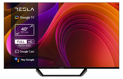 TESLA LED televizor 40E655BFS, HD Ready, Smart TV, Google, Crni