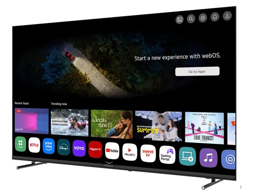 TESLA LED televizor 55E655BUW , 4K Ultra HD, Smart TV, WebOS, ThinQ AI, Dolby Audio, Magic Remote, Crni