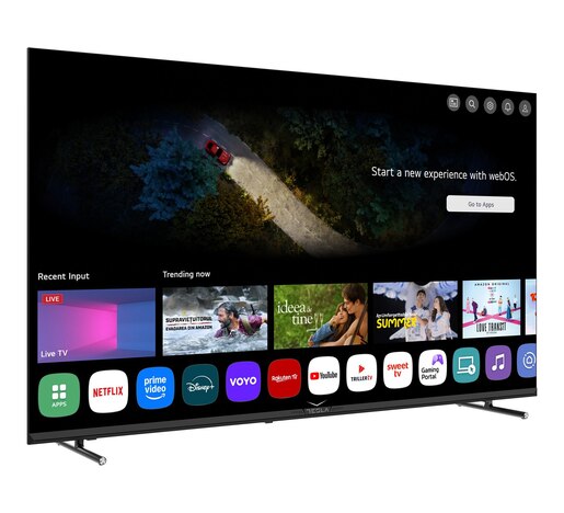 TESLA LED televizor 55E655BUW , 4K Ultra HD, Smart TV, WebOS, ThinQ AI, Dolby Audio, Magic Remote, Crni