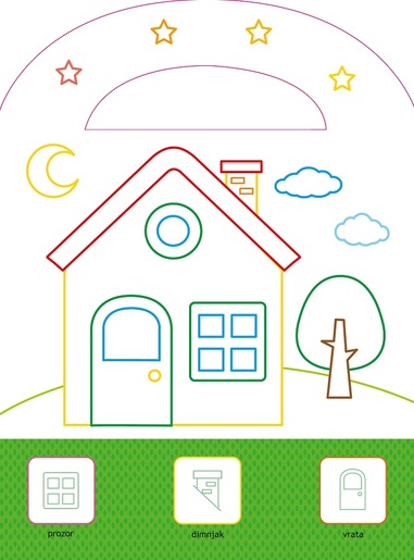 Zalijepi i oboji - Kuća