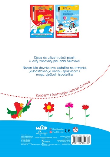 Piši - briši Učimo pisati - edukativna knjiga za djecu