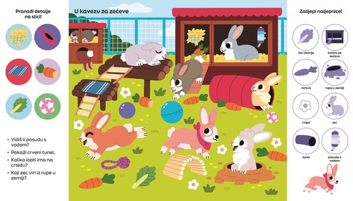 Pronađi i zalijepi 101 detalj sa slike - Kućni ljubimci