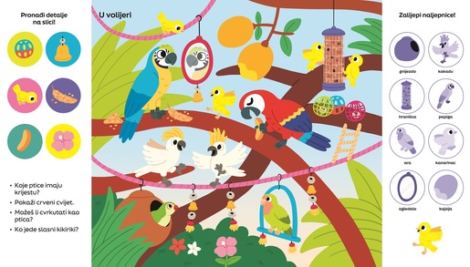 Pronađi i zalijepi 101 detalj sa slike - Kućni ljubimci