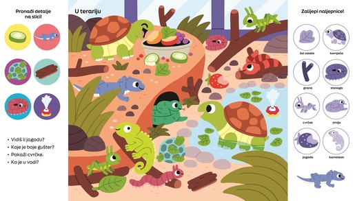 Pronađi i zalijepi 101 detalj sa slike - Kućni ljubimci