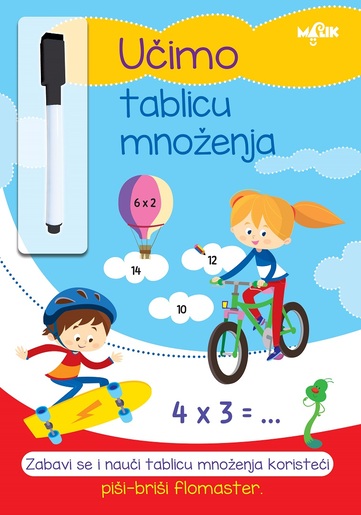 Učimo tablicu množenja - Piši-briši