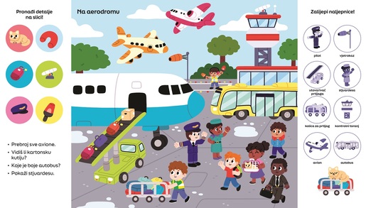 Pronađi i zalijepi 101 detalj sa slike - Prevozna sredstva