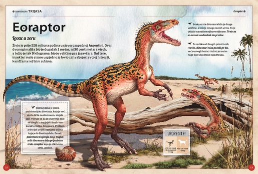 Nevjerovatna knjiga dinosaura - knjiga za djecu