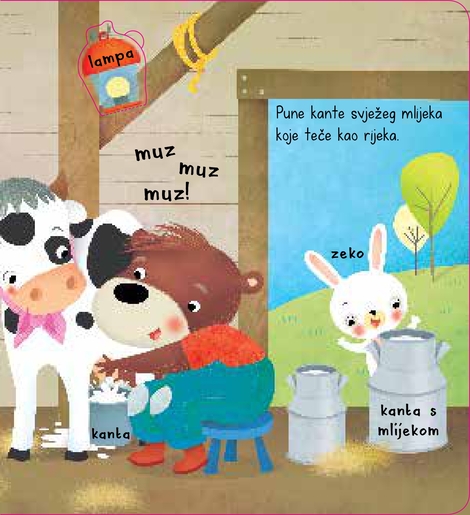 Edo medo na selu - Moja prva 3D knjiga sa prozorčićima - interaktivna knjiga za djecu