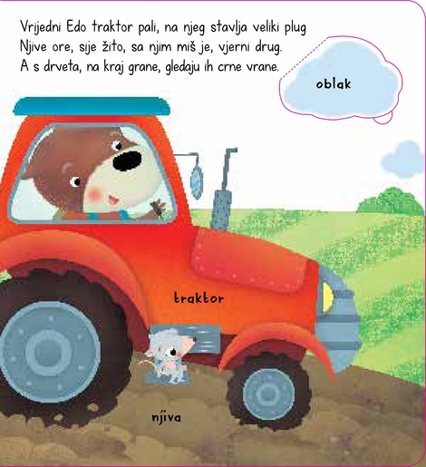 Edo medo na selu - Moja prva 3D knjiga sa prozorčićima - interaktivna knjiga za djecu