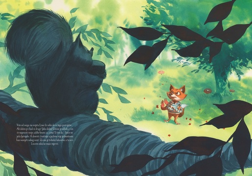 Lisac, vjeverica Veca i kokice - knjiga za djecu