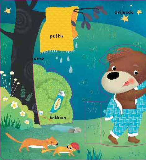 Edo medo laku noć - Moja prva 3D knjiga sa prozorčićima - interaktivna knjiga za djecu