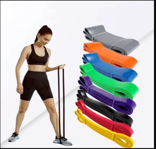 Lateks elastična traka za vježbanje sa opetrećenjem 55-80kg - Plava Plava