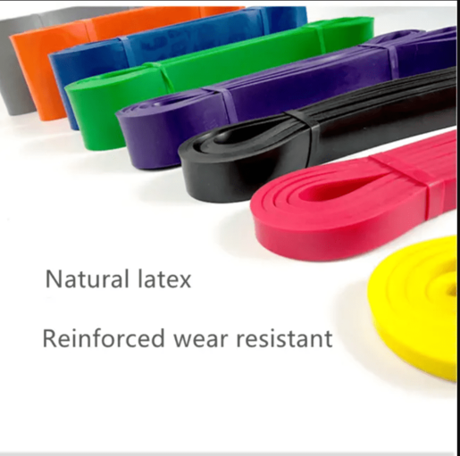 Lateks elastična traka za vježbanje sa opetrećenjem 11kg-23kg CRNA Crna