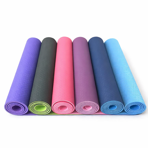 4Life Yoga prostirka TPE 183x61x0,6cm rose-gray