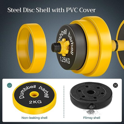 Combo set tegova sa metalnom oblogom 20kg