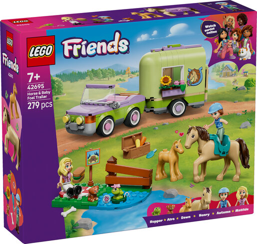 LEGO® Friends Prikolica za kobilu i ždrijebe 42695