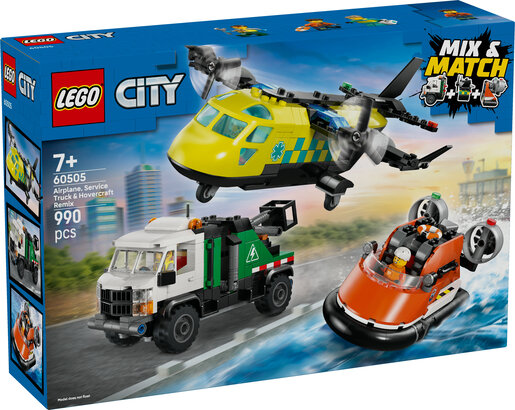 LEGO® City Kombinacija: zrakoplov, kamion i letjelica 60505