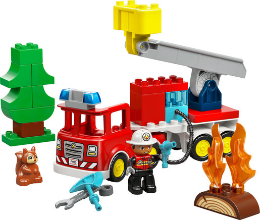 LEGO® DUPLO® Vatrogasni kamion s crijevom i vatrogasac 10473