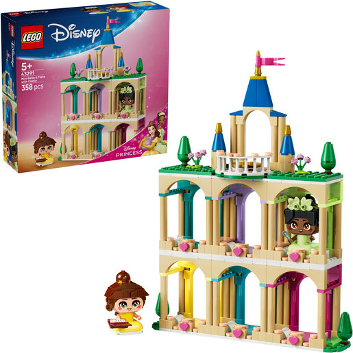 LEGO® Disney Princess Male Belle i Tiana s dvorcem 43291