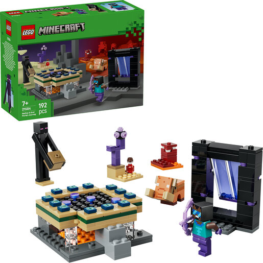 LEGO® Minecraft® Putovanje kroz portale Nether i End 21584