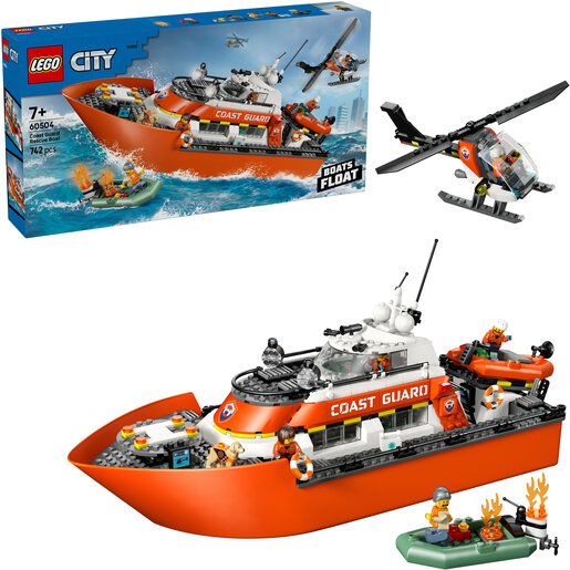 LEGO® City Brod i helikopter obalne straže 60504