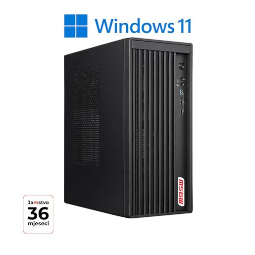 MSGW računar Office i207, Intel Core i5 12400, 16GB DDR5 RAM, 1TB SSD, Windows 11 Pro, 3 godine garancije