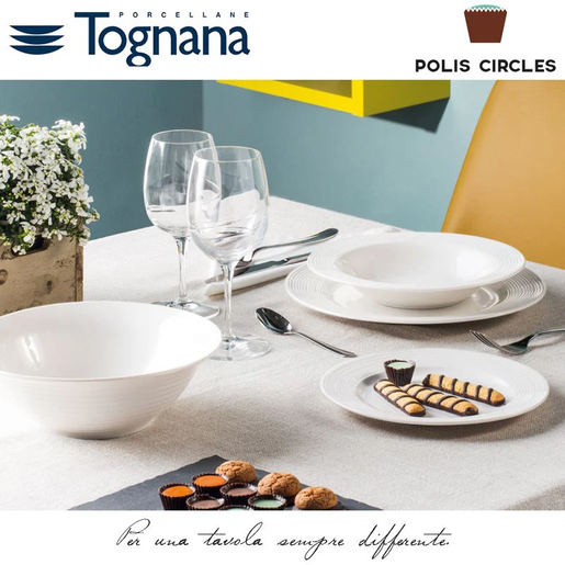 Tognana set tanjira Polis Circles 18/1, porculan