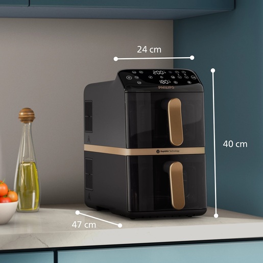 PHILIPS friteza na vrući zrak NA462/70 DUAL vertikalna, 10 L