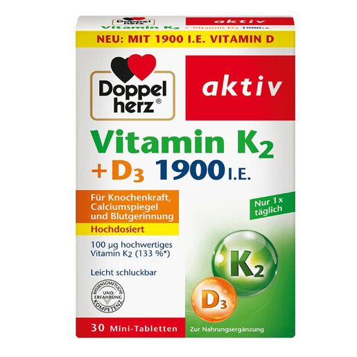 Doppelherz Aktiv Vitamin K2 + D3 tablete A30