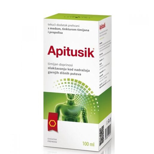 Apiph Apitusik sirup – biljni dodatak prehrani za umirivanje kašlja