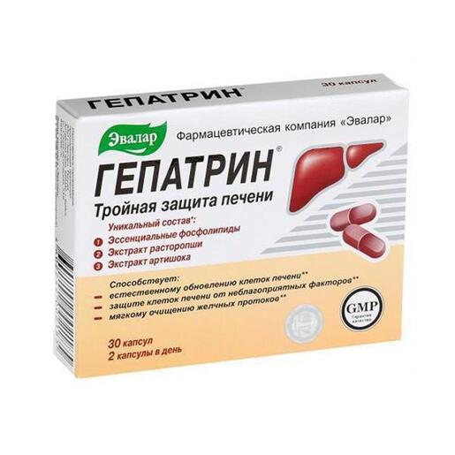 Evalar Gepatrin – podrška funkciji jetre, 30 kapsula
