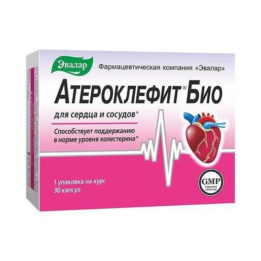 Evalar Ateroklefit – biljna podrška holesterolu, 30 kapsula