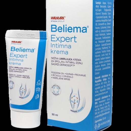 Beliema Expert intimna krema – umirujuća njega intimnog područja, 30 ml