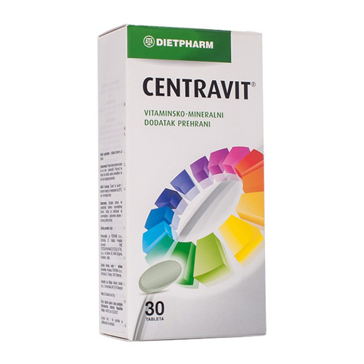 Dietpharm Centravit – multivitamini za svakodnevnu energiju, 30 tableta