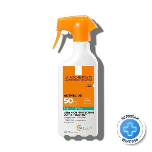 La Roche Posay Anthelios sprej SPF50 – zaštita od sunca za djecu i odrasle, 300 ml