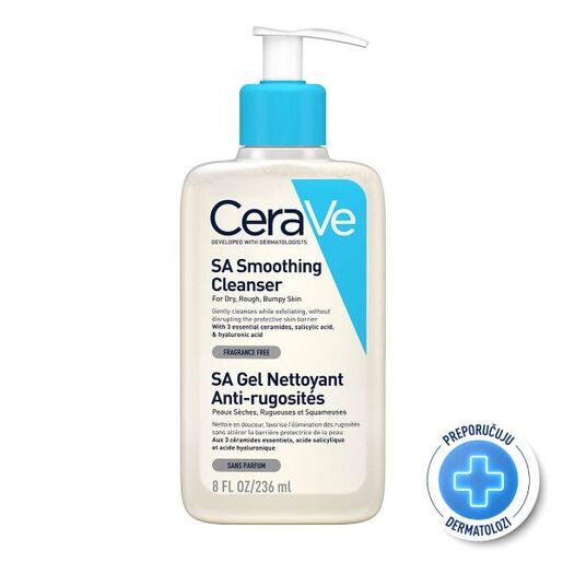CeraVe SA Smoothing Cleanser 236 ml – zaglađujuće čišćenje hrapave kože
