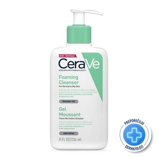CeraVe Foaming Cleanser 236 ml – gel za čišćenje masne kože