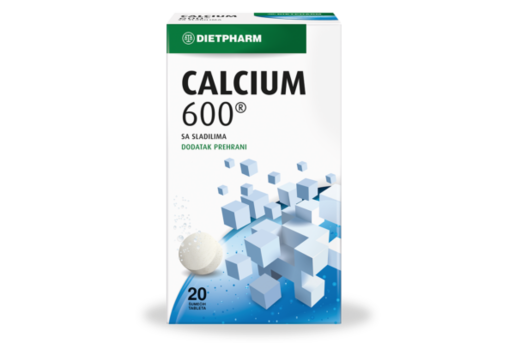 Dietpharm Calcium 600 mg – šumeće tablete za kosti, 20 kom
