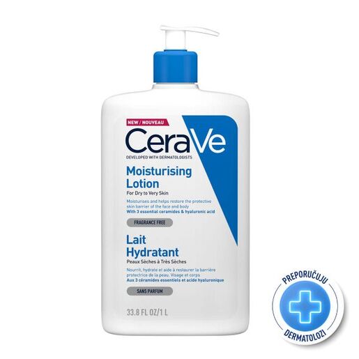 CeraVe Moisturising Lotion 1 L – hidratantna njega za lice i tijelo