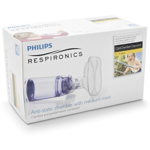 Philips OptiChamber Diamond maska sa ventilom (dječja/odrasla)