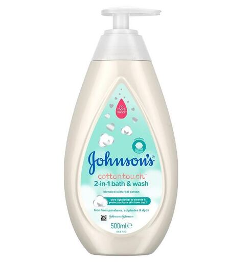 Johnson's CottonTouch 2u1 kupka i šampon 500 ml