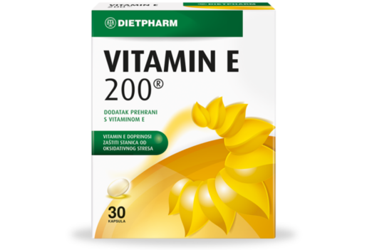 Dietpharm Vitamin E 200 – kapsule za zaštitu ćelija, 30 kom